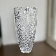 BOHEMIA カットクリスタル花瓶 高さ約25cm - メルカリ