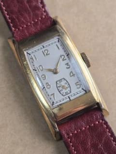 1940年代 BUREN ビューレン GRAND PRIX 手巻 腕時計 稼働品 アンティーク時計傑作選】これが自動巻き？ 黎明期に生まれたユニーク