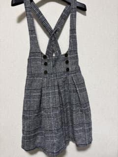 VENCE EXCHANGE ジャンパースカート グレー系チェック ★美品★のサムネイル