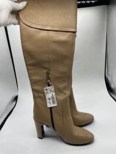 美品 Fabiani イタリア製 羊革 ロングブーツ 38 24cm ベージュ 美品 Fabiani イタリア製 羊革 ロングブーツ 38 24cm ベージュ - メルカリ