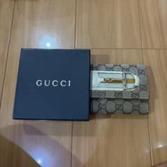 GUCCI GGキャンバス ホースビット 三つ折り財布のサムネイル