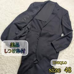 【美品✨UNIQLO✨L】ビジネス スーツ セットアップ スリム フィット 伸縮 美品✨UNIQLO✨L】ビジネス スーツ セットアップ スリム フィット 伸縮