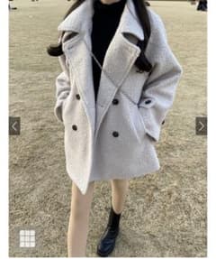SALE グレイル　襟2way ブークレコートのサムネイル