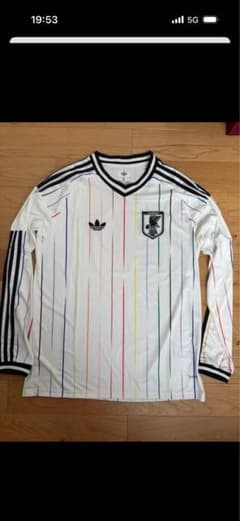 新品未使用タグ付きサッカー日本代表長袖ユニフォーム2nd アウェイXL