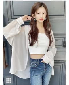 GRL ドロップショルダーシアーシャツ[dk881]のサムネイル
