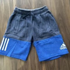 adidas キッズ ハーフパンツ 130 ネイビー ブルーのサムネイル