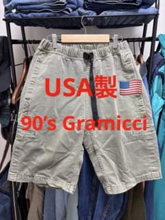 90年代 USA製グラミチ ショートパンツ オリーブ メンズ Sのサムネイル