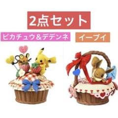 ポケモンスイートクラフトコレクションピカチュウ＆デデンネ とイーブイ2点セットのサムネイル