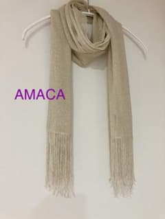 AMACA 上品ゴールド(裏面シルバー)ストールのサムネイル
