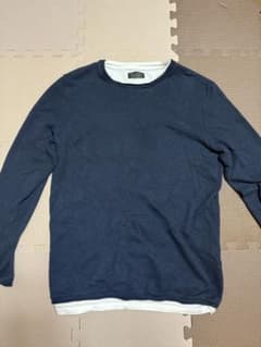 ZARA MAN 長袖カットソー ネイビー Mのサムネイル