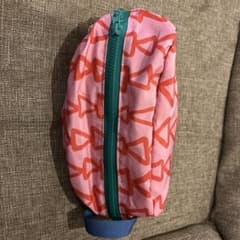 幾何学模様 ポーチ ピンクのサムネイル