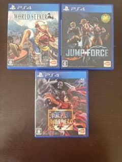 海賊無双4、WORLD SEEKER、JUMPFORCE ソフト三本まとめ売りのサムネイル