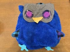 フクロウ型青リュックのサムネイル