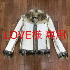 【定価15万円❗️】KyoujiMaruyamaラビットファーレザージャケットのサムネイル