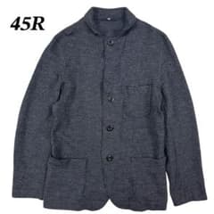 45R フォーティーファイブアール 長袖シャツ 千鳥柄 ブランドロゴ 