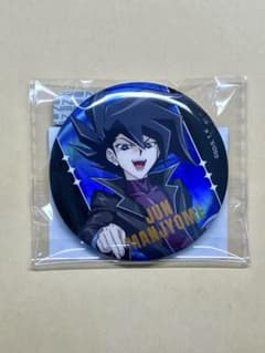 遊☆戯☆王　遊戯王　GX オーロラ箔押し缶バッジ GiGO限定　万丈目準
