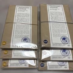 未開封品　トラベラーズノート　レギュラーサイズ まとめ売り6冊　ブルー　キャメル 未開封品 トラベラーズノート レギュラーサイズ まとめ売り6冊 ブルー