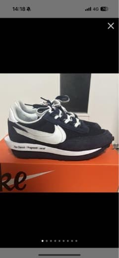 NIKE×Sacai×フラグメント　LDワッフル　ブルー　27.5のサムネイル