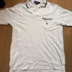 Polo by Ralph Lauren ポロシャツ ホワイト ポケット付 Mのサムネイル