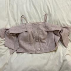 LIP SERVICE オフショル リボン トップス ピンクのサムネイル