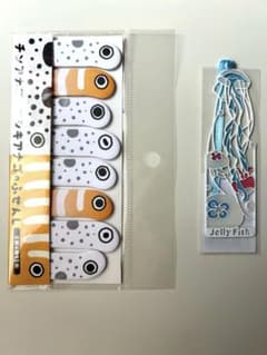 くらげ　しおり　ステンドグラス　チンアナゴ　付箋のサムネイル