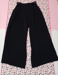 レディースワイドパンツ・紺色(*´ω`*)のサムネイル
