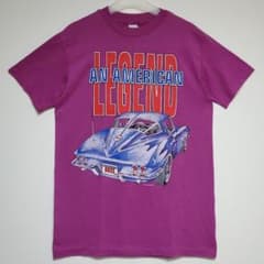 80s USA-made Corvette American Car Vintage T-shirt