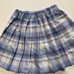 キッズ チェック柄 プリーツスカート インナーパンツ付き 160cmのサムネイル