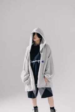 CHAMPION x ANREALAGE リバースウィーブ ジップ フーディ - メルカリ