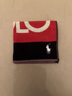 Polo ロゴ入り ハンカチ 赤・黒のサムネイル