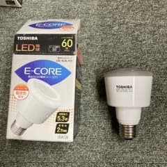 TOSHIBA E-CORE LED電球 LEL-SL5L-F/2 - メルカリ