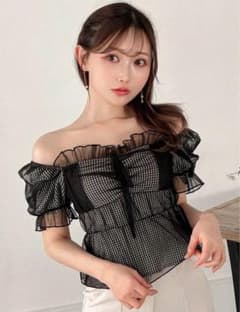 SHIEN FRIFUL レディース チェック ブラウス Lサイズのサムネイル