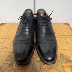 スコッチグレイン F-746 ブラック ストレートチップ 内羽根 本革