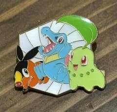 チコリータ ワニノコ ポカブ ピンバッジ ピンズ 海外限定 ポケモン