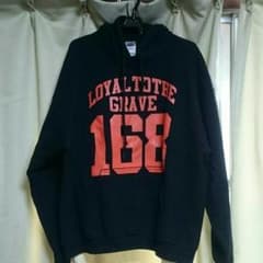Loyal To The Grave パーカー 黒オレンジのサムネイル