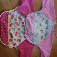 かわいい長袖エプロンのサムネイル