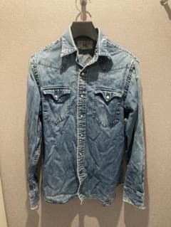 RRL ダブルアールエル デニムシャツ　第二期　白タグ RRL ダブルアールエル デニムシャツ 第二期 白タグ - メルカリ