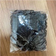 キッズ用 ヘアゴム1000本入りブラックのサムネイル