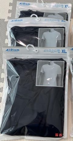 AIRism Tシャツ XLサイズ ネイビー3枚セットのサムネイル