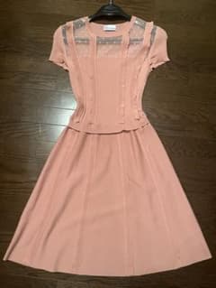 RED VALENTINO 半袖ひざ丈ワンピース ピンクのサムネイル