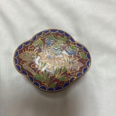 七宝焼 小物入れ 雲文様 花柄 アクセサリーケース ピルケースのサムネイル