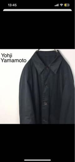 Yohji Yamamoto ヨウジヤマモト Y's ステンカラーコート 黒のサムネイル