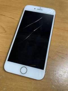 iPhone 8 ゴールド 画面にひびあり 本体 iPhone 8 ゴールド 画面ヒビあり - メルカリ
