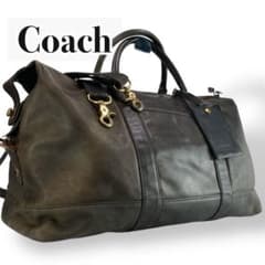 OLDCOACH オールドコーチ ボストンバッグ　カーキ　グラブタンレザーy2k OLDCOACH オールドコーチ ボストンバッグ カーキ グラブタンレザーy2k