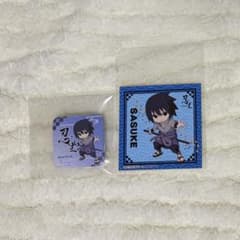 NARUTO 니지겐노모리 사스케 캔 배지 특전
