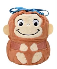 新品　未使用おさるのジョージぽってりぬいぐるみ巾着ポーチ