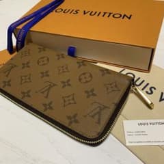 ルイヴィトン★2024購入 モノグラム リバース ジッピーウォレットM82444 ルイヴィトン☆2024購入 モノグラム リバース ジッピーウォレット