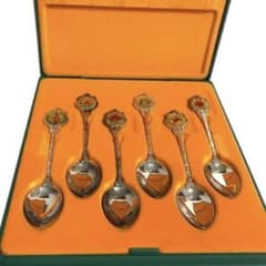 新品 オーストラリア製 シルバープレート ティースプーン6本セット