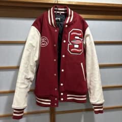 stussy／スタジャン／赤 - メルカリ