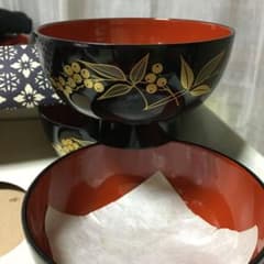 木曽漆器　特選お椀5客のサムネイル